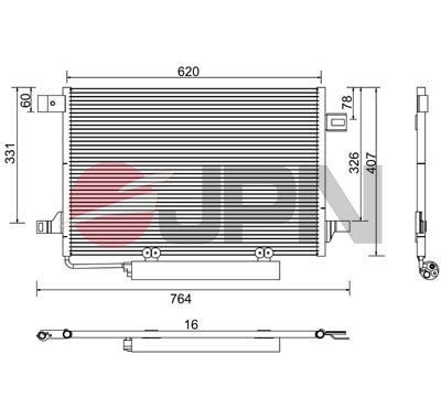 Kondensaator, kliimaseade, JPN 60C9105-JPN