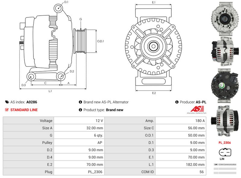 AS-PL A0286 Alternator