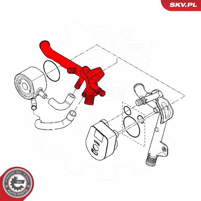 ESEN SKV 24SKV287 Radiator Hose