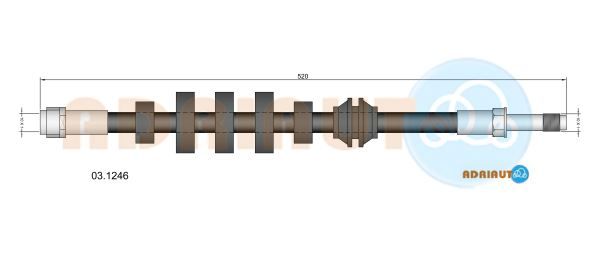 Гальмівний шланг, Adriauto 03.1246