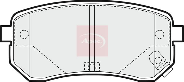 APEC Brake Pad Set, disc brake PAD1442