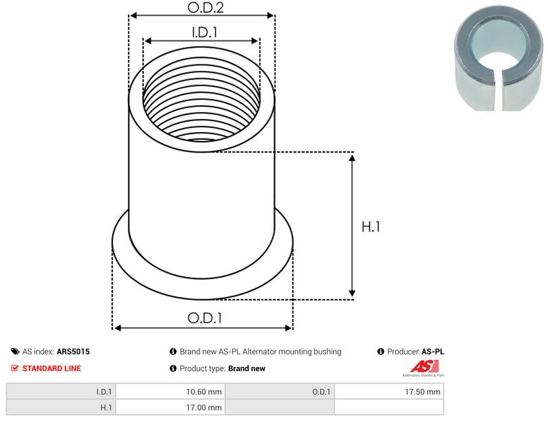 AS-PL ARS5015 Repair Set, alternator