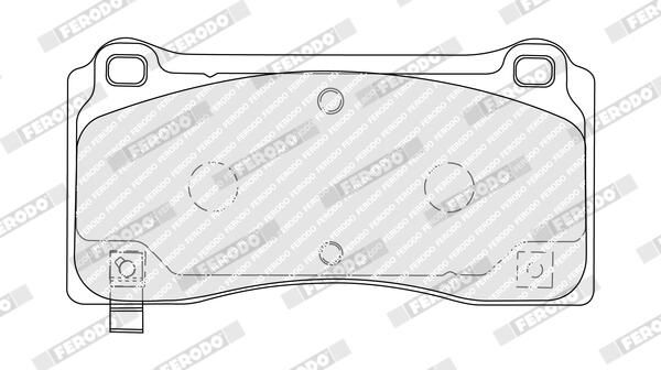FERODO FDB5259 Brake Pad Set, disc brake