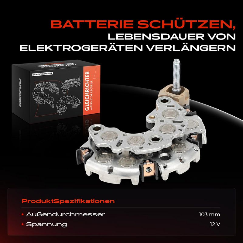 Frankberg 5481FB0061760 Rectifier, alternator