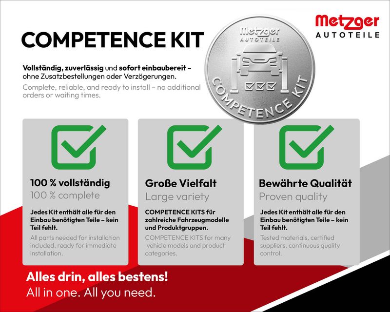 METZGER 54058902 Skersinės vairo trauklės galas