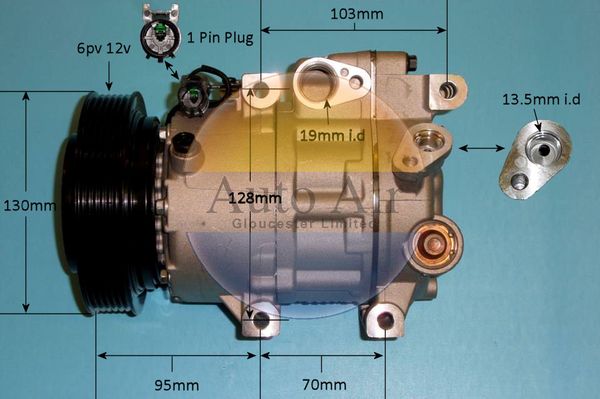 Auto Air Gloucester 14-1458P Compressor, air conditioning