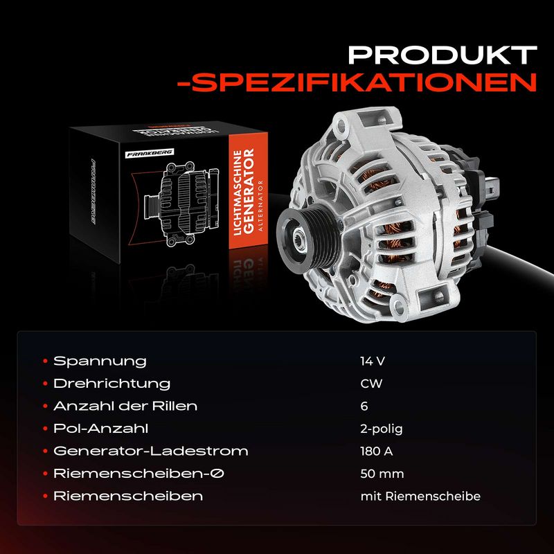 Frankberg 5481FB0001701 Alternator