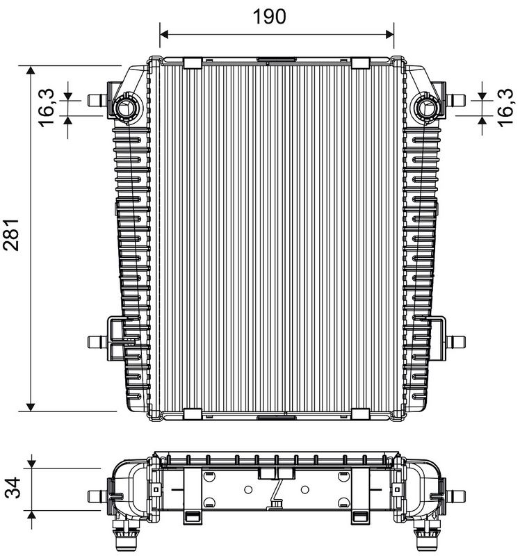 VALEO 701501 Aušinimo radiatorius