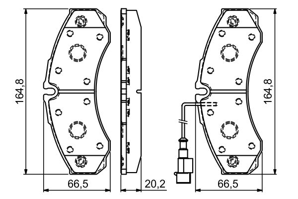 BOSCH 0 986 494 239 Brake Pad Set, disc brake