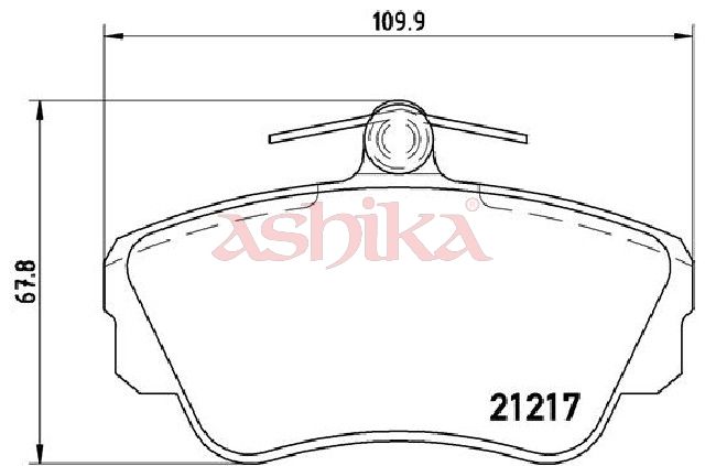 ASHIKA 50-00-0326 Brake Pad Set, disc brake