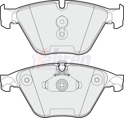 Fahren Brake Pad Set, disc brake FBP3814