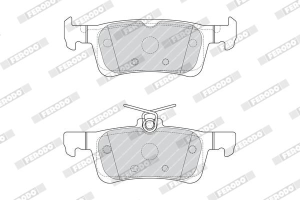 FERODO FDB4695 Brake Pad Set, disc brake