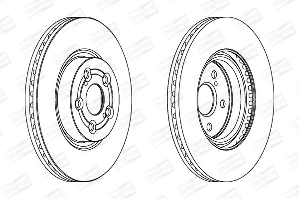 CHAMPION TOYOTA диск гальмівний передній Avensis 03-