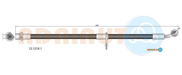 ADRIAUTO HONDA шланг гальмівний передній правий FR-V 1.7-2.0 04-
