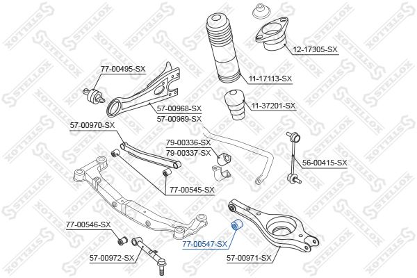 STELLOX 77-00547-SX Mounting, control/trailing arm