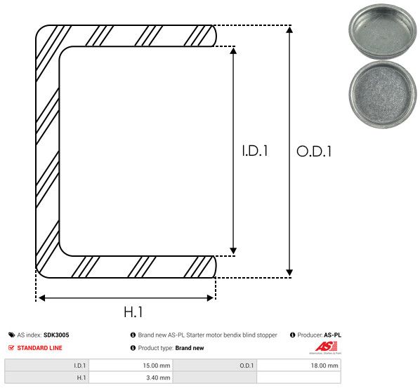 AS-PL SDK3005 Repair Kit, starter