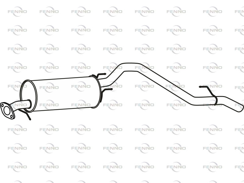 FENNO P23055 Rear Muffler