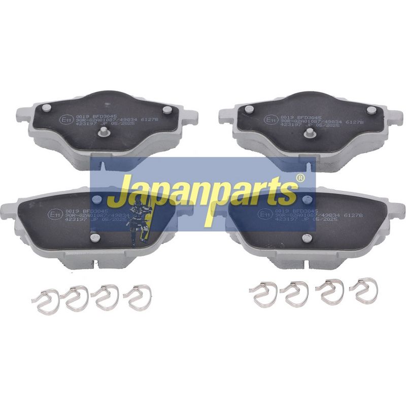 set placute frana,frana disc JAPANPARTS PP-0019AF