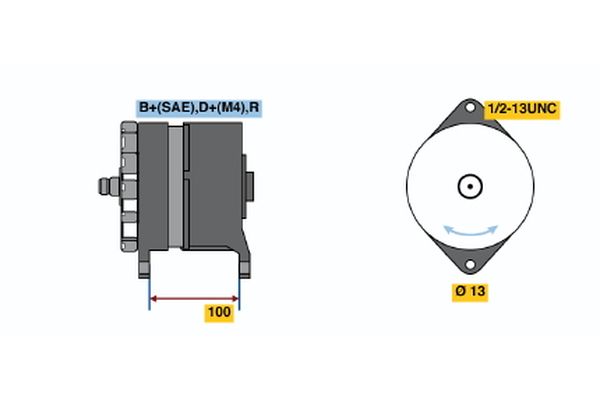 Bosch Alternator 0 122 469 005