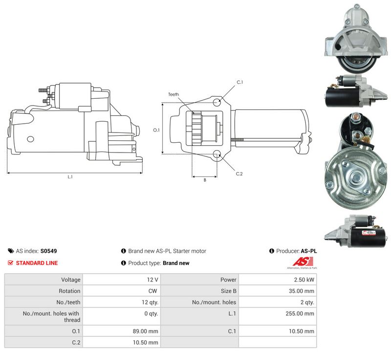 Starter, AS-PL S0549