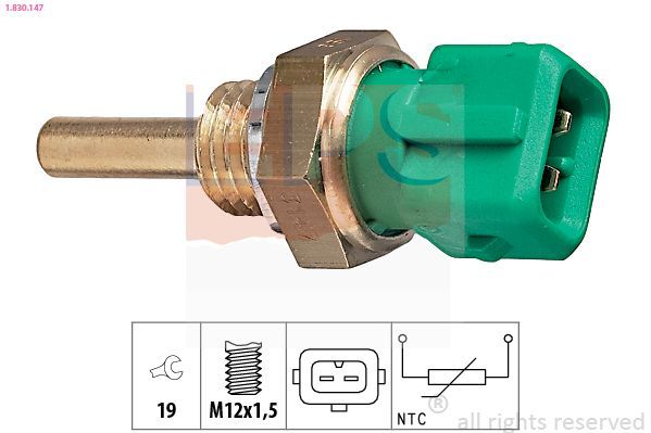 Sensor, temperatura del refrigerante