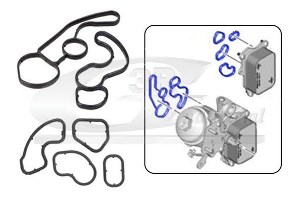 SET GARNITURI RADIATOR ULEI 3RG 76205