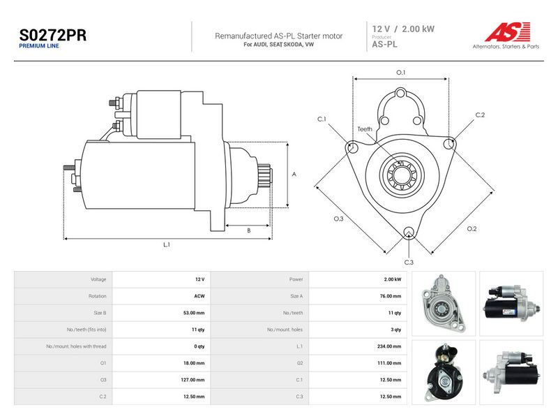 This part match OEM code: 02Z911023M