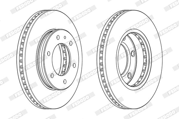FERODO Remschijf DDF2462C-1