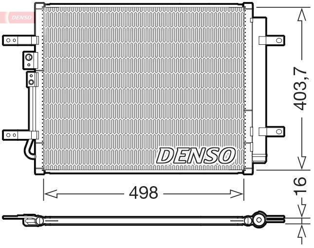 DENSO kondenzátor, klíma DCN41025