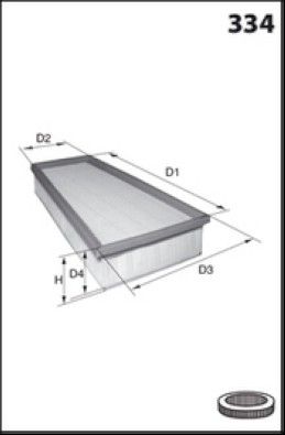 MISFAT Filtre à air P412