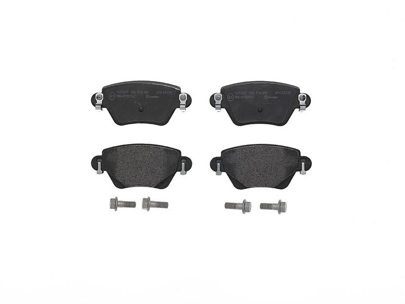 Piduriklotsi komplekt, ketaspidur, BREMBO P 24 059