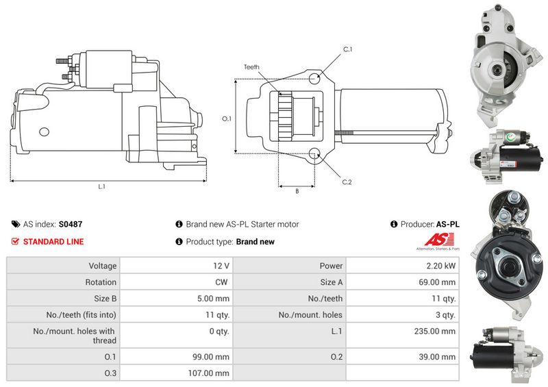 AS-PL S0487 Starter