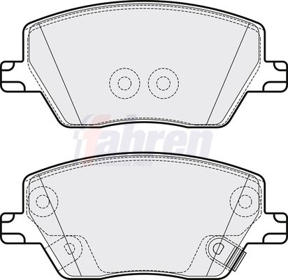 Fahren Brake Pad Set, disc brake FBP3787