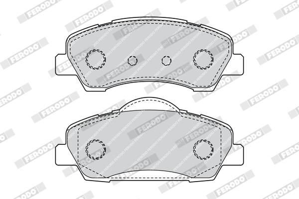 BREMSBELAGSATZ SCHEIBENBREMSE FERODO FDB4491 1