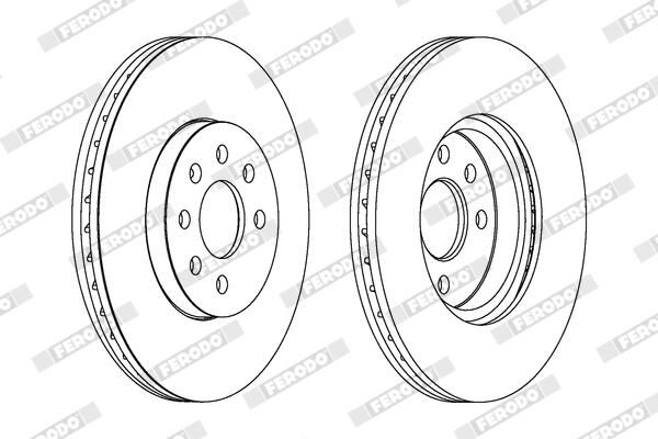FERODO DDF1236C Brake Disc