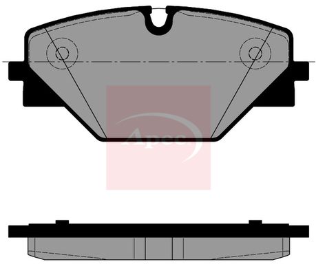 APEC Brake Pad Set, disc brake PAD2617