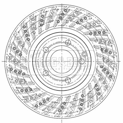 Гальмівний диск, Borg & Beck BBD6116S