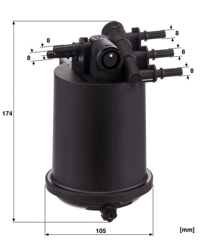 Kütusefilter, MANN-FILTER WK 939, 1