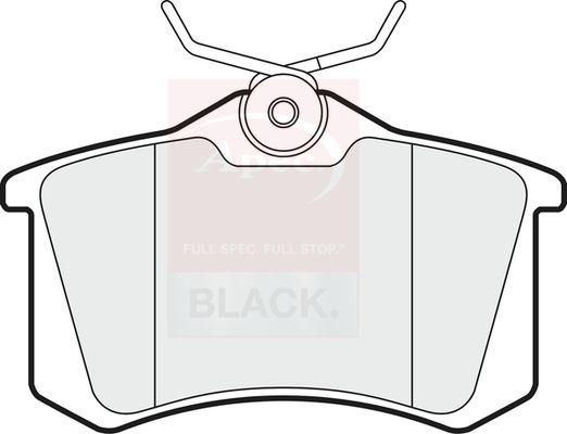 APEC Brake Pad Set, disc brake PAD1020B