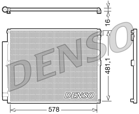 Конденсатор, система кондиціонування повітря, Denso DCN50017