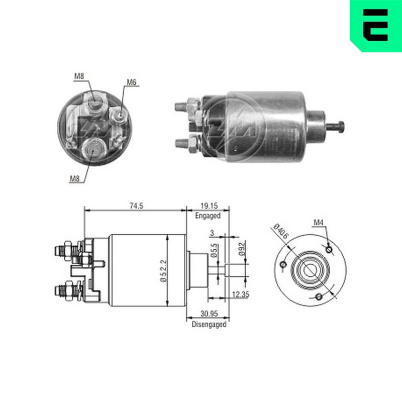 Магнітний перемикач, стартер, Era ZM2860