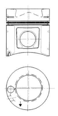 Product Image - Zuiger - 91237600 - KOLBENSCHMIDT