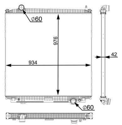 Radiator, racire motor MAHLE BEHR *** PREMIUM LINE *** CR 2390 000P