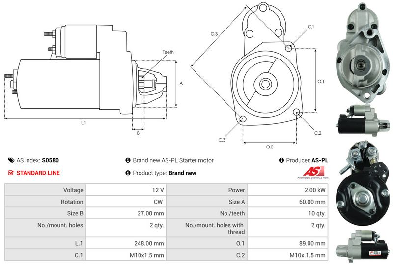 AS-PL S0580 Starter
