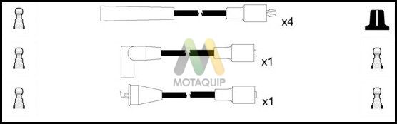 MOTAQUIP gyújtókábelkészlet LDRL1472