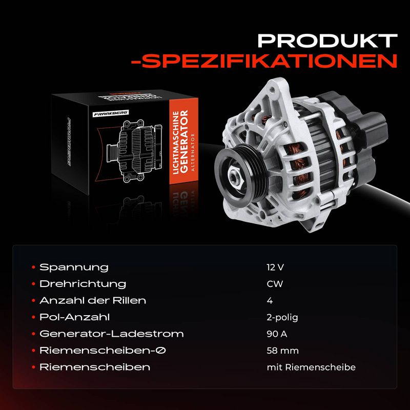 Frankberg 5481FB0001859 Alternator