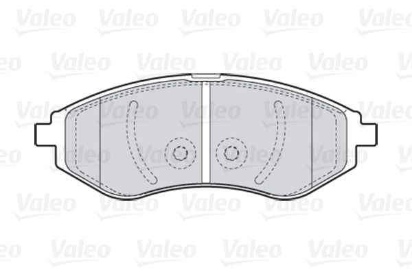 Комплект гальмівних накладок, дискове гальмо, Valeo 301644