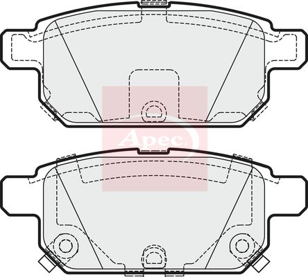 APEC Brake Pad Set, disc brake PAD1843
