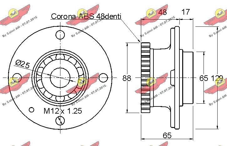 AUTOKIT 01.867 Wheel Bearing Kit