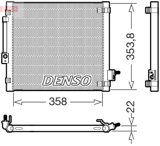 DENSO kondenzátor, klíma DCN99081